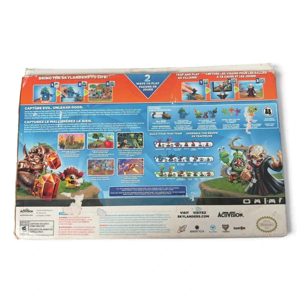 Skylanders Trap Team Wii U Starter Pack Activision Snap Shot Figure READ